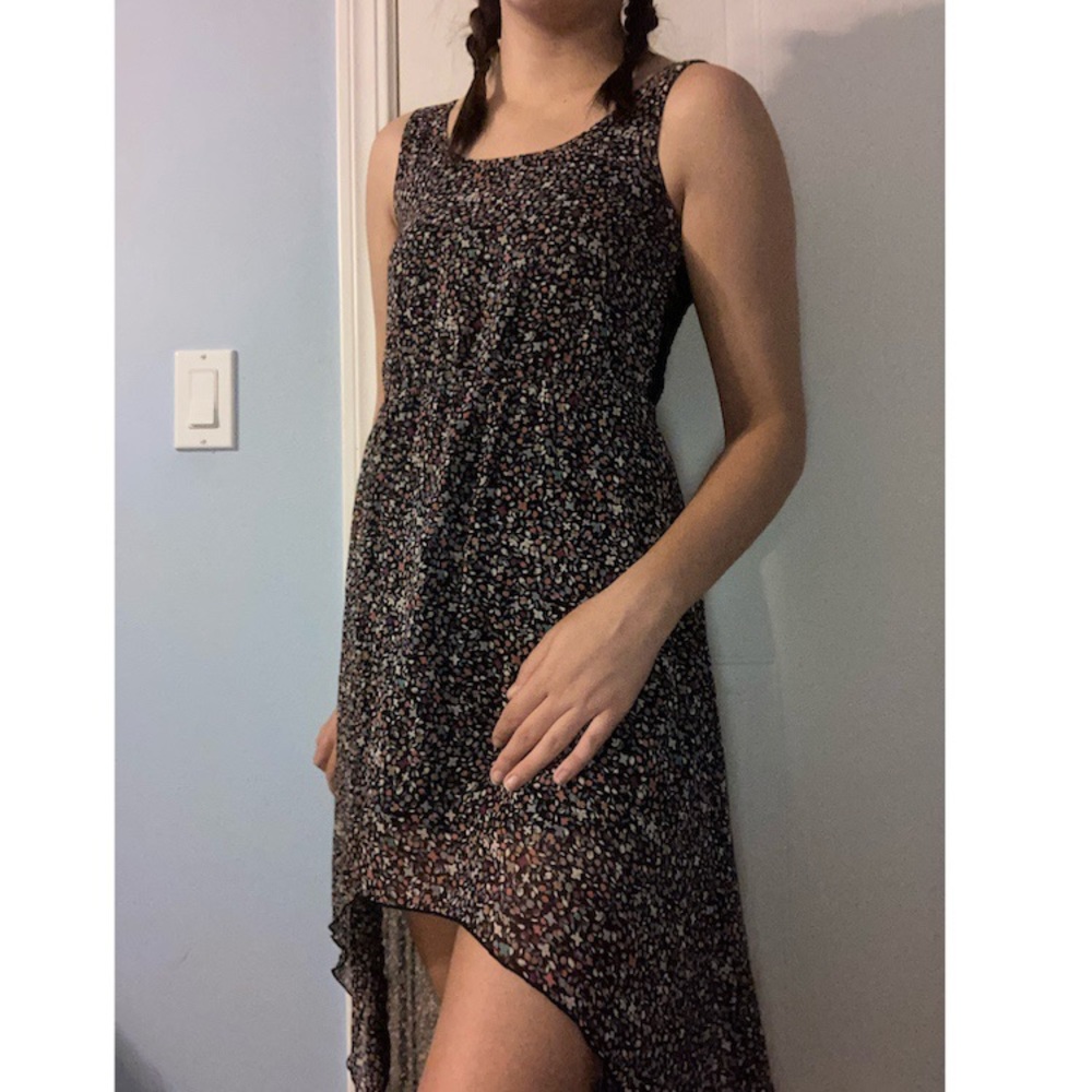 Floral High Low Dress